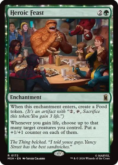 Heroic Feast Marvel Super Heroes Magic card
