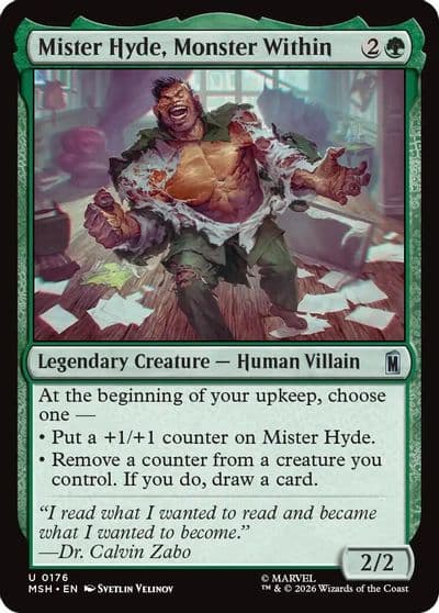 Mister Hyde Monster Within Marvel Super Heroes Magic card