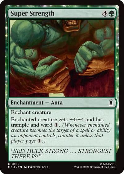 Super Strength Marvel Super Heroes Magic card
