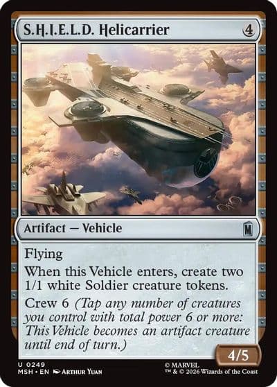 SHIELD Helicarrier Marvel Super Heroes Magic card