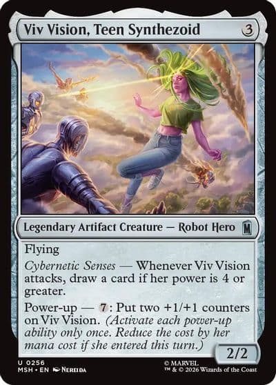 Viv Vision Teen Synthezoid Marvel Super Heroes Magic card