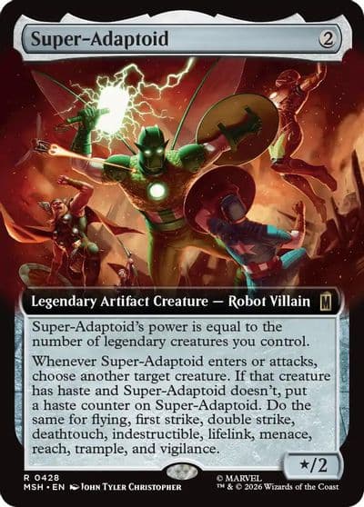 Super Adaptoid Extended Art Marvel Super Heroes Magic card