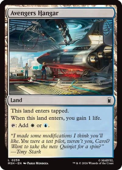 Avengers Hangar Marvel Super Heroes Magic card