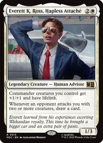 Everett K Ross Hapless Attache Commander: Marvel Super Heroes Magic card