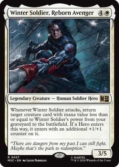 Winter Soldier Reborn Avenger Commander: Marvel Super Heroes Magic card