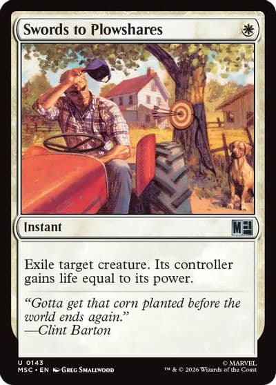 Swords to Plowshares Commander: Marvel Super Heroes Magic card