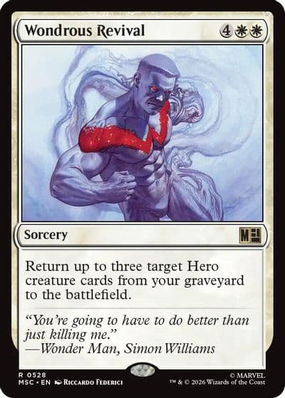Wondrous Revival Commander: Marvel Super Heroes Magic card