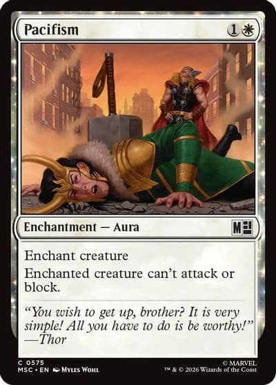 Pacifism Commander: Marvel Super Heroes Magic card