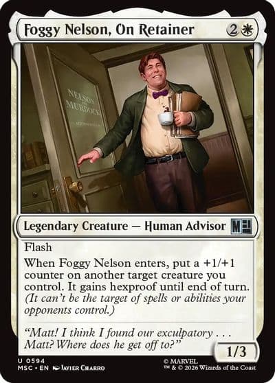Foggy Nelson On Retainer Commander: Marvel Super Heroes Magic card