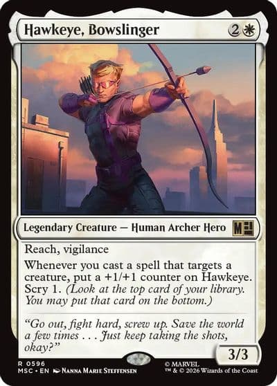 Hawkeye Bowslinger Commander: Marvel Super Heroes Magic card