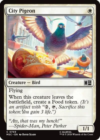 City Pigeon Commander: Marvel Super Heroes Magic card
