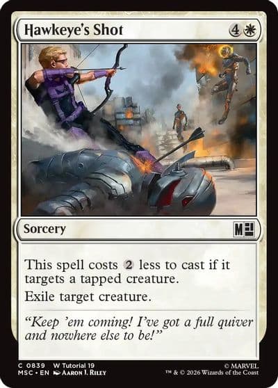 Hawkeyes Shot 0839 Commander: Marvel Super Heroes Magic card