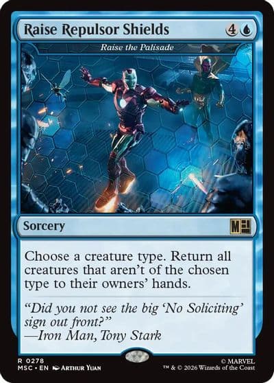 Raise Repulsor Shields Raise the Palisade Commander: Marvel Super Heroes Magic card