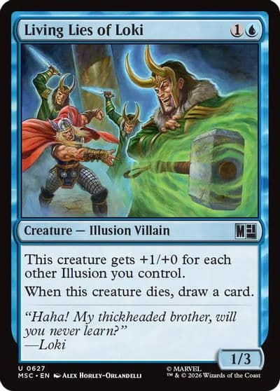 Living Lies of Loki Commander: Marvel Super Heroes Magic card
