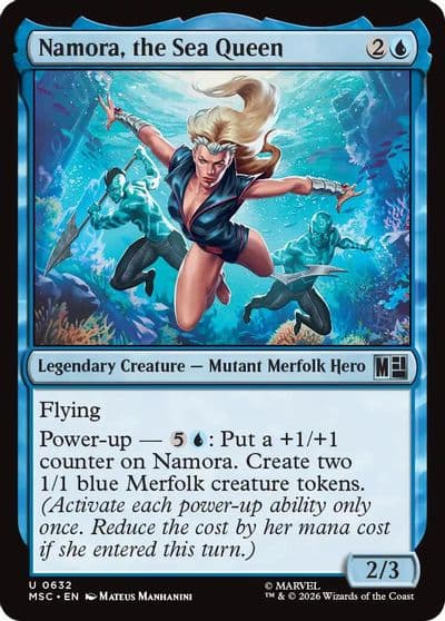 Namora the Sea Queen Commander: Marvel Super Heroes Magic card