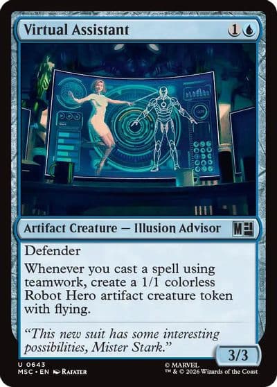Virtual Assistant Commander: Marvel Super Heroes Magic card