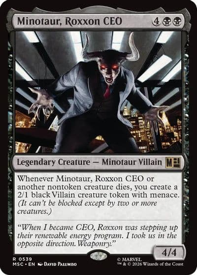 Minotaur Roxxon CEO Commander: Marvel Super Heroes Magic card