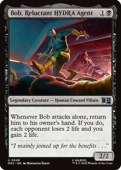 Bob Reluctant HYDRA Agent Commander: Marvel Super Heroes Magic card