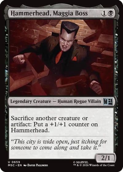 Hammerhead Maggia Boss Commander: Marvel Super Heroes Magic card