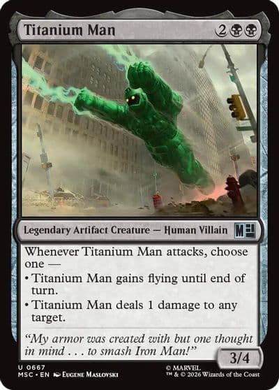 Titanium Man Commander: Marvel Super Heroes Magic card