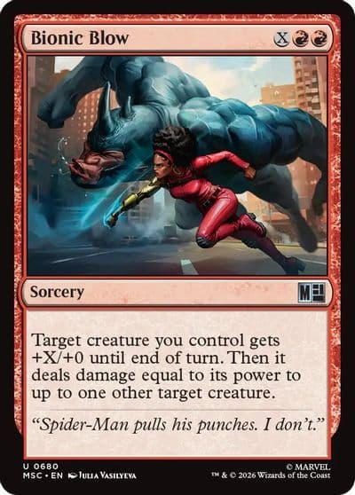 Bionic Blow Commander: Marvel Super Heroes Magic card