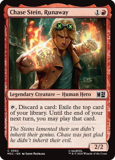 Chase Stein Runaway Commander: Marvel Super Heroes Magic card