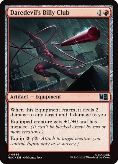 Daredevils Billy Club Commander: Marvel Super Heroes Magic card