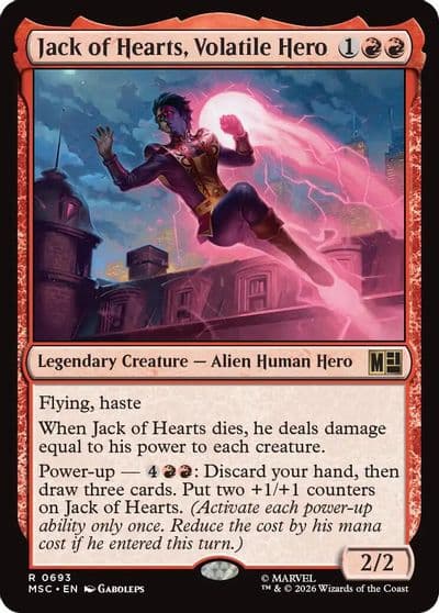 Jack of Hearts Volatile Hero Commander: Marvel Super Heroes Magic card