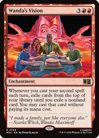 Wandas Vision Commander: Marvel Super Heroes Magic card