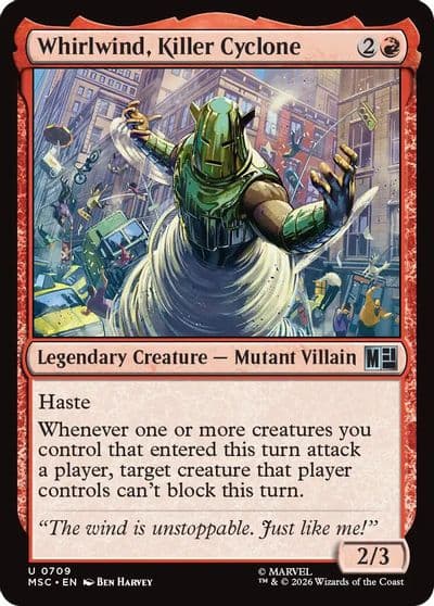 Whirlwind Killer Cyclone Commander: Marvel Super Heroes Magic card