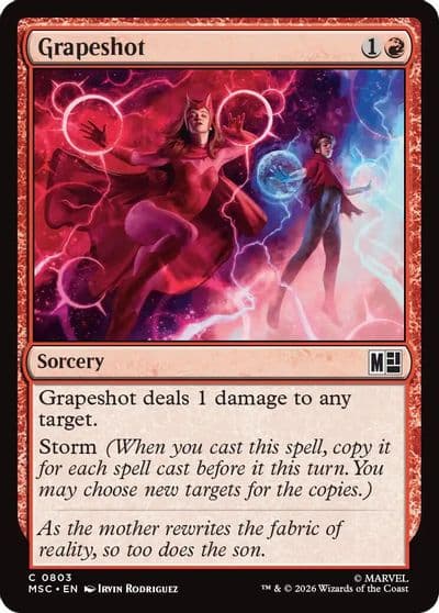Grapeshot Commander: Marvel Super Heroes Magic card