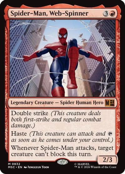 Spider Man Web Spinner Commander: Marvel Super Heroes Magic card
