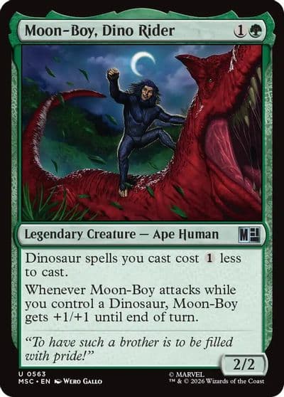 Moon Boy Dino Rider Commander: Marvel Super Heroes Magic card