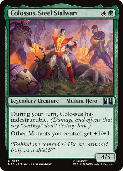 Colossus Steel Stalwart Commander: Marvel Super Heroes Magic card