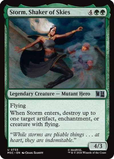 Storm Shaker of Skies Commander: Marvel Super Heroes Magic card