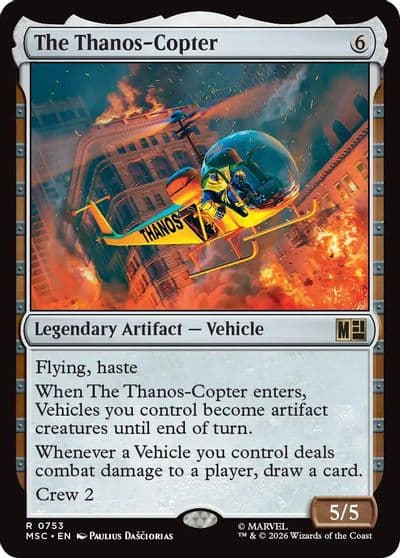 The Thanos Copter Commander: Marvel Super Heroes Magic card
