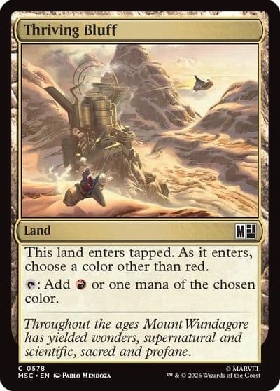 Thriving Bluff Commander: Marvel Super Heroes Magic card