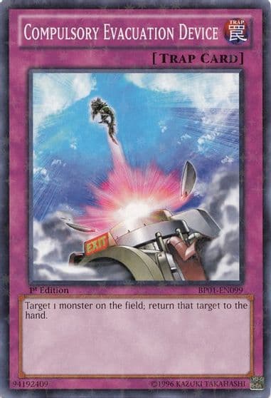 Compulsory Evacuation Device Starfoil Battle Pack: Epic Dawn Yu-Gi-Oh! card