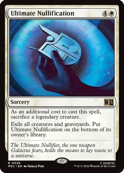 Ultimate Nullification Surge Foil Commander: Marvel Super Heroes Magic card