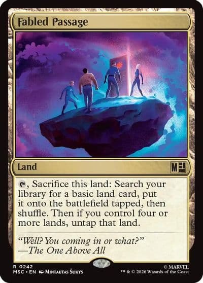 Fabled Passage Surge Foil Commander: Marvel Super Heroes Magic card