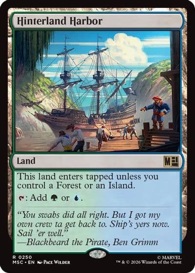 Hinterland Harbor Surge Foil Commander: Marvel Super Heroes Magic card