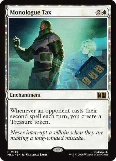 Monologue Tax Commander: Marvel Super Heroes Magic card