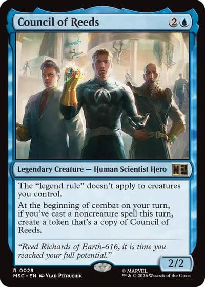 Council of Reeds Commander: Marvel Super Heroes Magic card