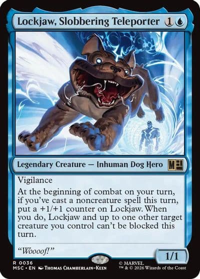 Lockjaw Slobbering Teleporter Commander: Marvel Super Heroes Magic card