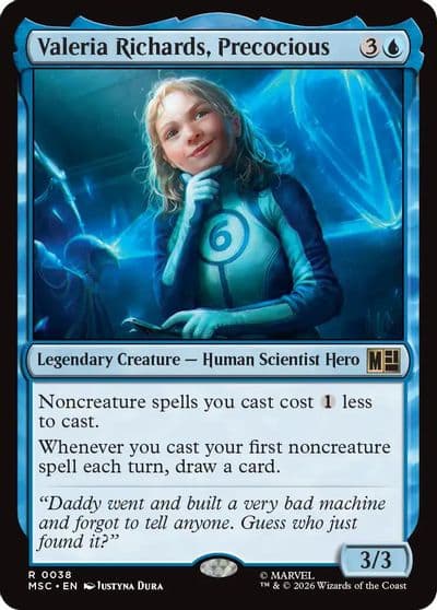 Valeria Richards Precocious Surge Foil Commander: Marvel Super Heroes Magic card