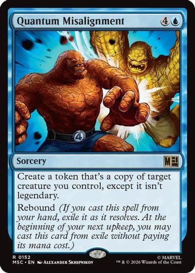 Quantum Misalignment Commander: Marvel Super Heroes Magic card