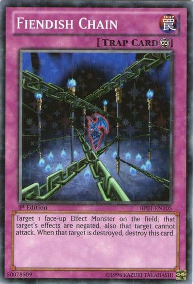Fiendish Chain Starfoil Battle Pack: Epic Dawn Yu-Gi-Oh! card