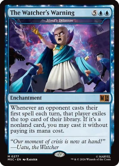 The Watchers Warning Minds Dilation Commander: Marvel Super Heroes Magic card