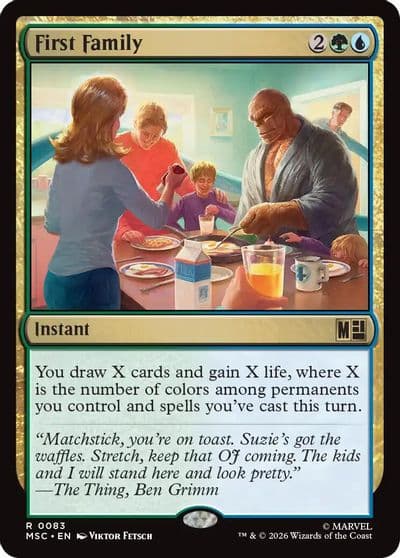 First Family Surge Foil Commander: Marvel Super Heroes Magic card