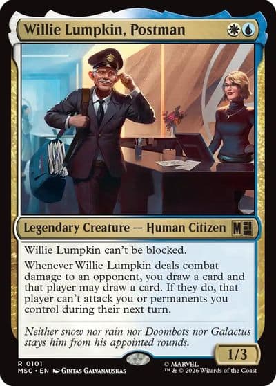 Willie Lumpkin Postman Surge Foil Commander: Marvel Super Heroes Magic card